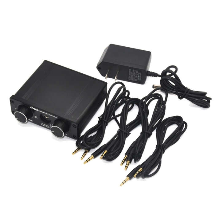 A926 Four-In Two-Out Signal Amplifying Switcher(Black)
