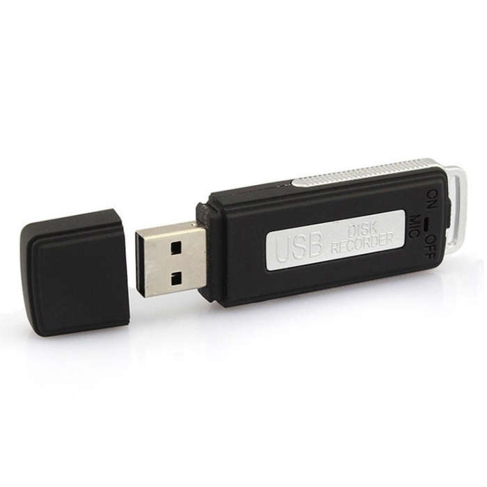 Mini Interview Recorder / USB Flash Drive , Built in 4GB Memory(Black)