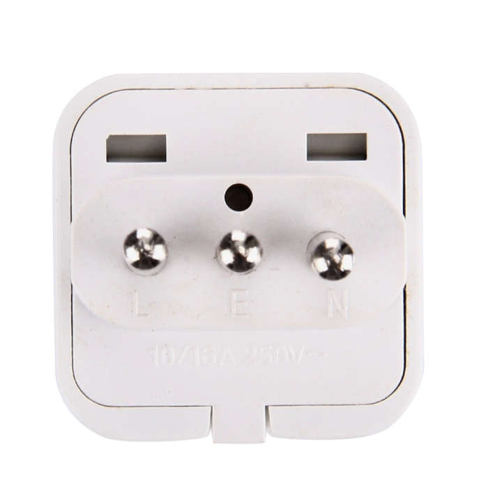 Plug Adapter, Travel Power Adaptor with Italian Plug(White)