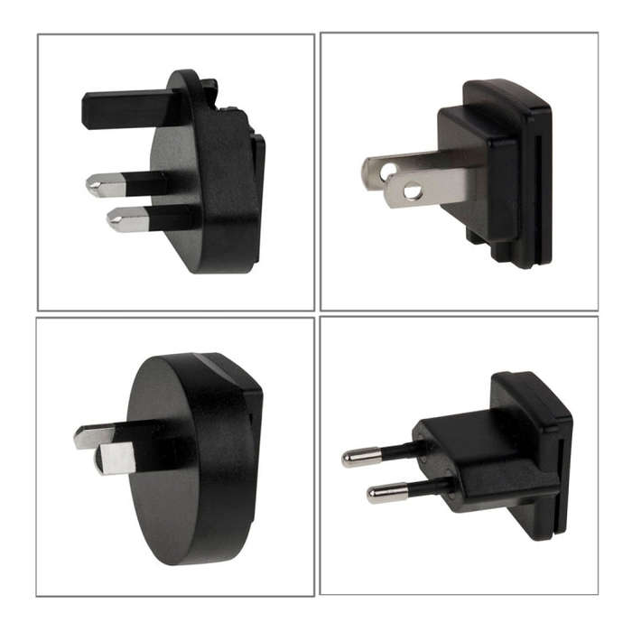 4 in 1 EU Plug + US Plug + UK Plug + AU Plug AC 100-240V to DC 12V 3A Power Adapter, Tips: 5.5 x ...