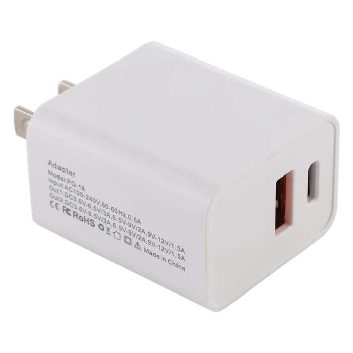 18W Power Adapter Plug Adapter US Plug