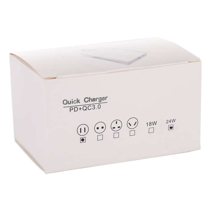 24W PD + QC3.0 Fast Charger Power Adapter Plug Adapter US Plug