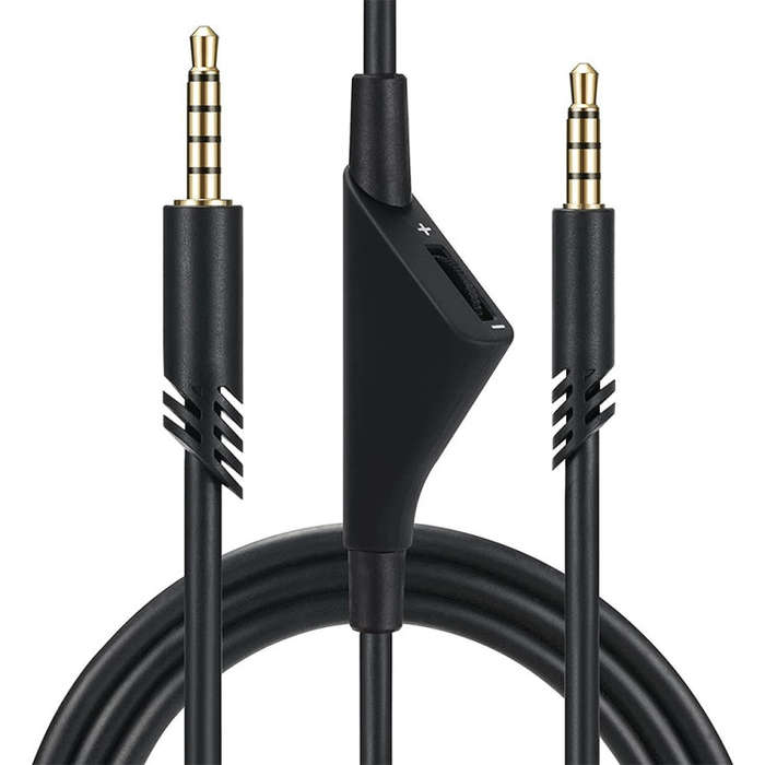 ZS0175 For Logitech Astro A10 / A40 / A30 3.5mm Male to Male Volume Adjustable Earphone Audio Cab...