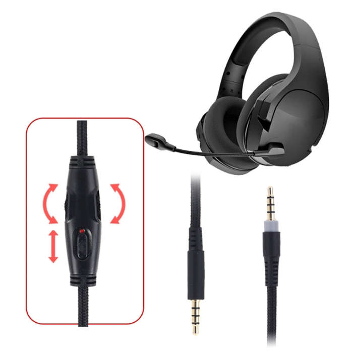ZS0192 3.5mm Male to Male Headphone Cable Tuned Version for Kingston Skyline Alpha Audio Cable(Bl...