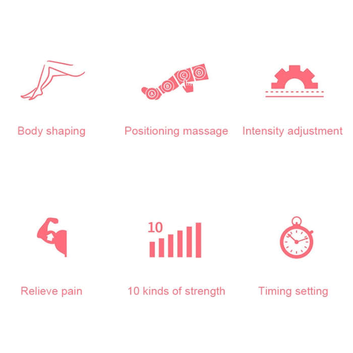 RD-M2857 Single Hand Airbag All-inclusive Intelligent Air Wave Pressure Massager without Host(Pink)
