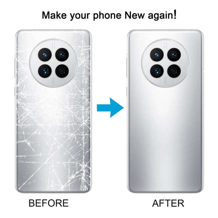 For Huawei Mate 50 Battery Back Cover(Silver)