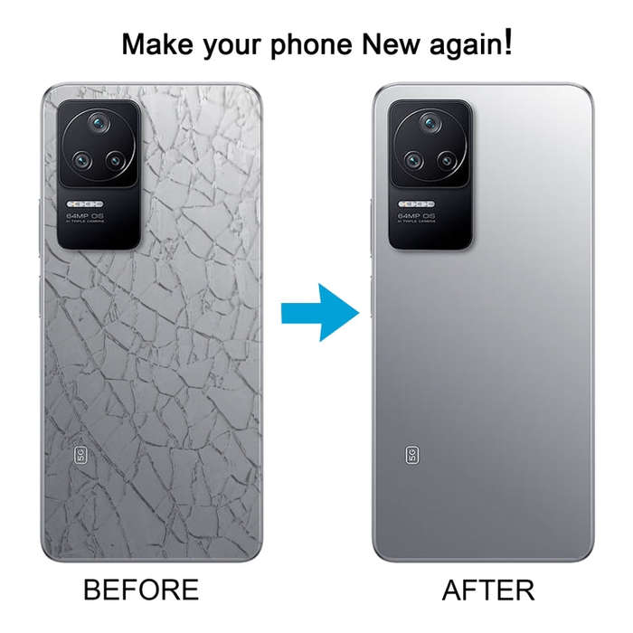 For Xiaomi Poco F4 OEM Glass Material Battery Back Cover(Black)