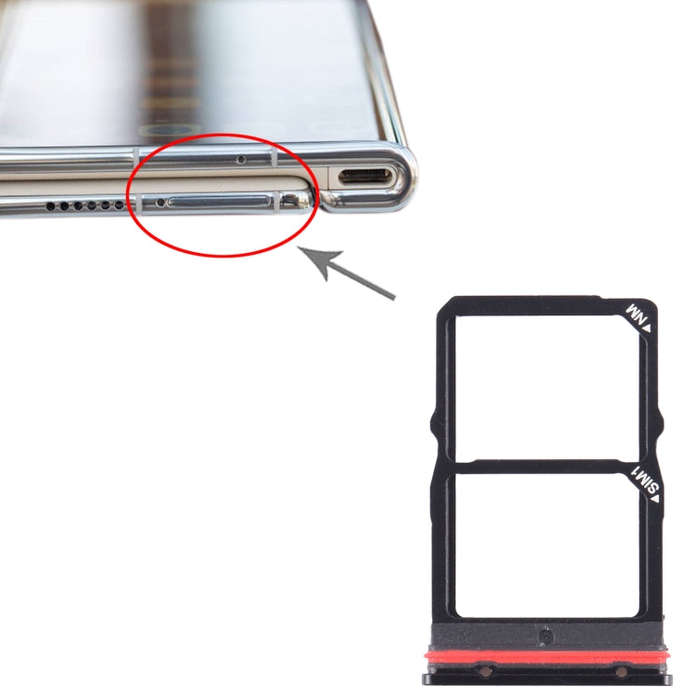 For Huawei Mate XS 2 SIM + NM Card Tray (Black)