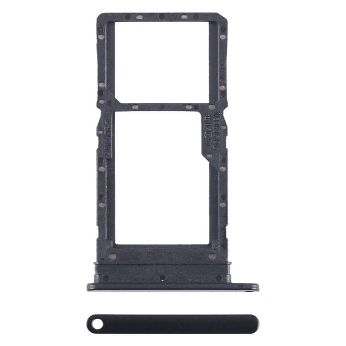 For Honor Play6T SIM + SIM / Micro SD Card Tray (Black)