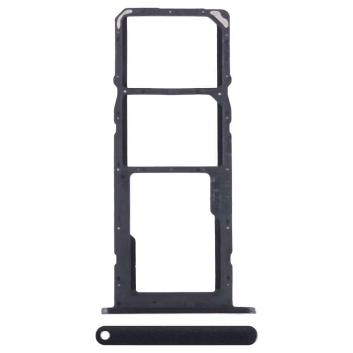 For Honor X10 Lite SIM + SIM + Micro SD Card Tray (Black)