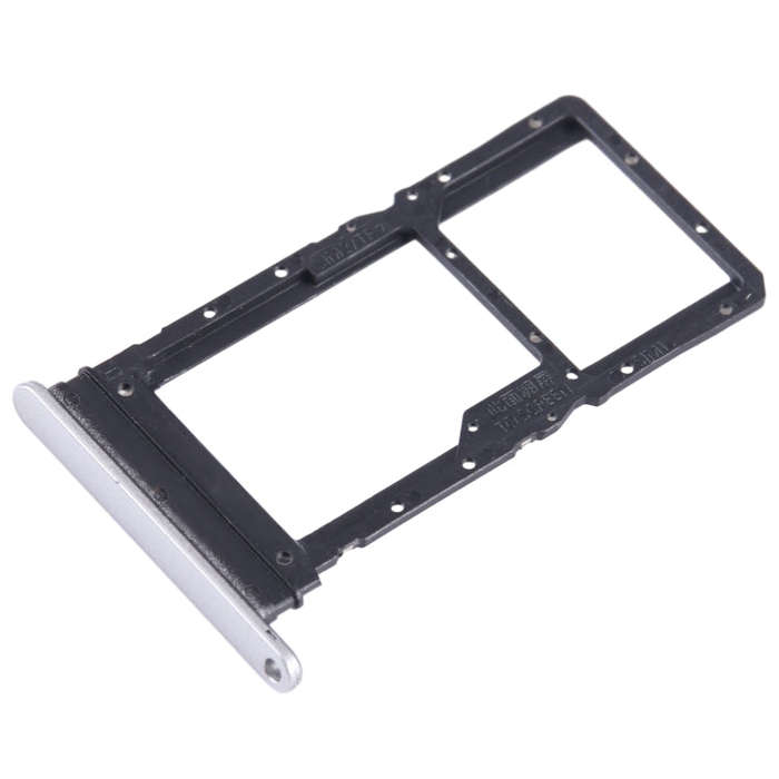 For Honor X7a SIM + SIM / Micro SD Card Tray (Silver)