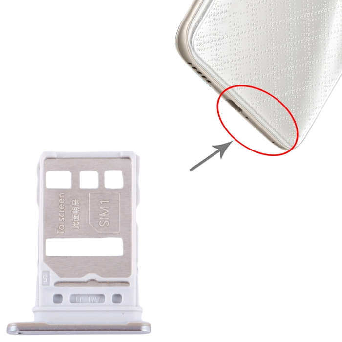 For Honor 80 SIM + SIM Card Tray (Silver)
