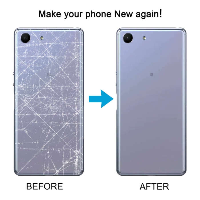 For Sony Xperia Ace Original Battery Back Cover with Camera Lens Cover(Purple)