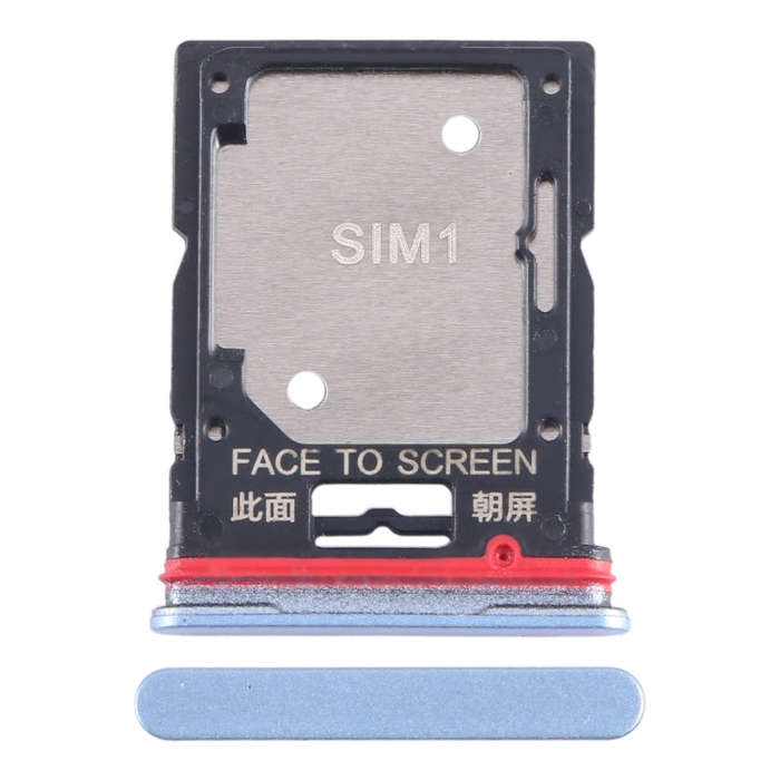 For Xiaomi Redmi Note 11T Pro+ SIM Card Tray + SIM Card Tray / Micro SD Card Tray (Blue)