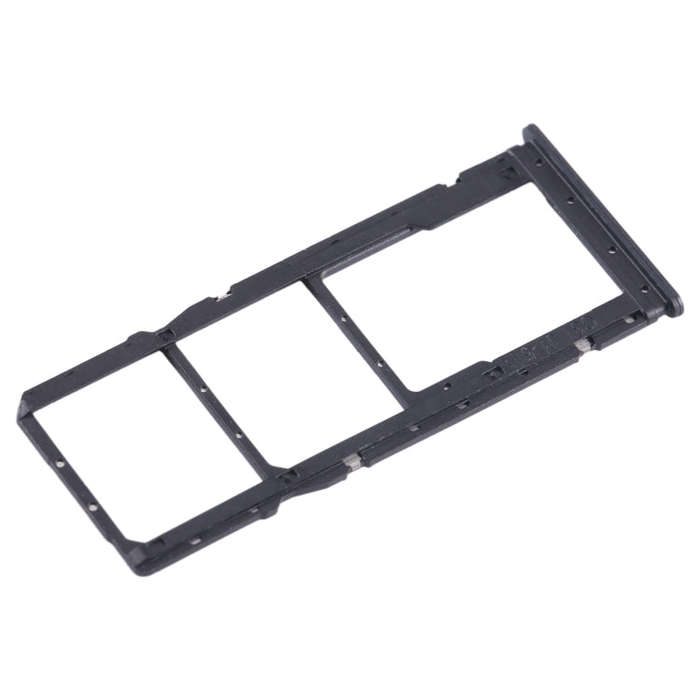 For Xiaomi Redmi 12C SIM Card Tray + SIM Card Tray + Micro SD Card Tray (Black)
