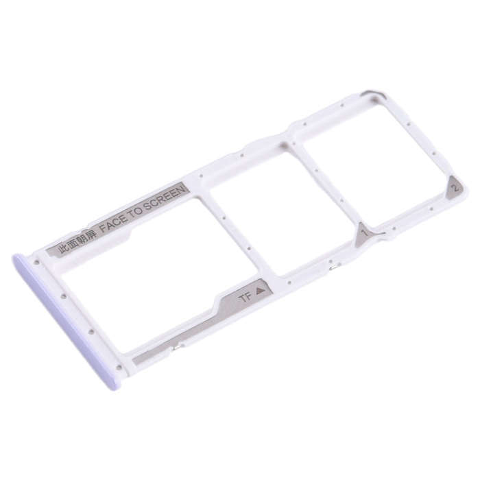 For Xiaomi Redmi 12C SIM Card Tray + SIM Card Tray + Micro SD Card Tray (Purple)