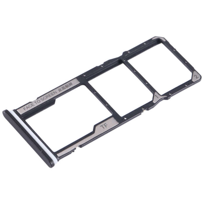 For Xiaomi Redmi A2+ SIM Card Tray + SIM Card Tray + Micro SD Card Tray (Black)
