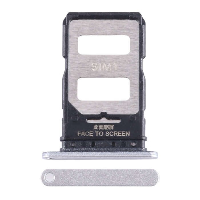 For Xiaomi Note 13 Pro+ SIM Card Tray + SIM Card Tray (Silver)