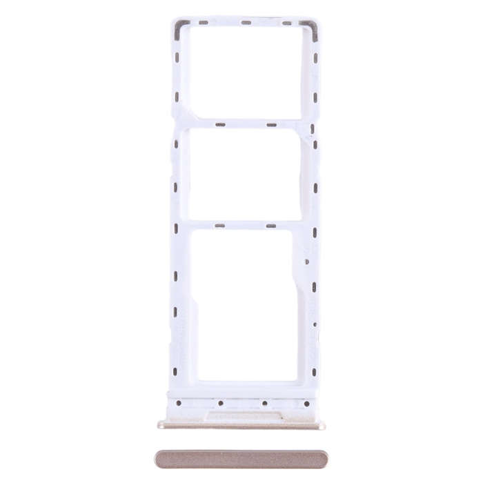 For Tecno Camon 18 SIM Card Tray + SIM Card Tray + Micro SD Card Tray (Gold)