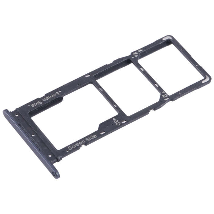 For Tecno Spark Go 2023 BF7n SIM Card Tray + SIM Card Tray + Micro SD Card Tray (Black)