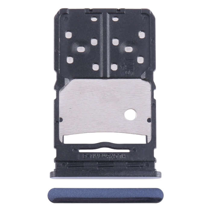 For Tecno Camon 20 SIM Card Tray + Micro SD Card Tray (Blue)