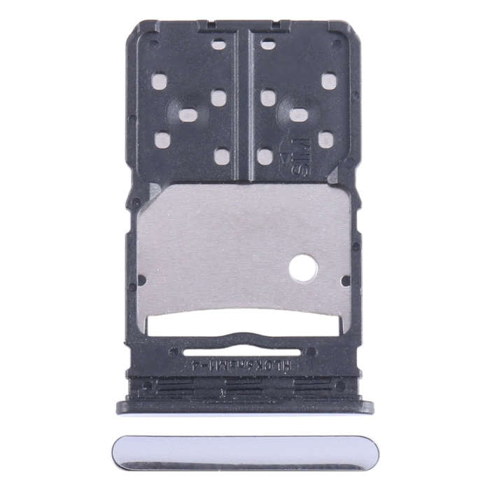 For Tecno Camon 20 SIM Card Tray + Micro SD Card Tray (Silver)