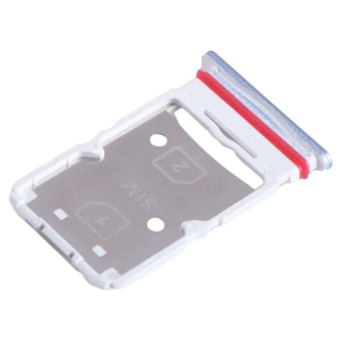 For Infinix Hot 20 5G X666 SIM Card Tray + SIM Card Tray + Micro SD Card Tray (Blue)