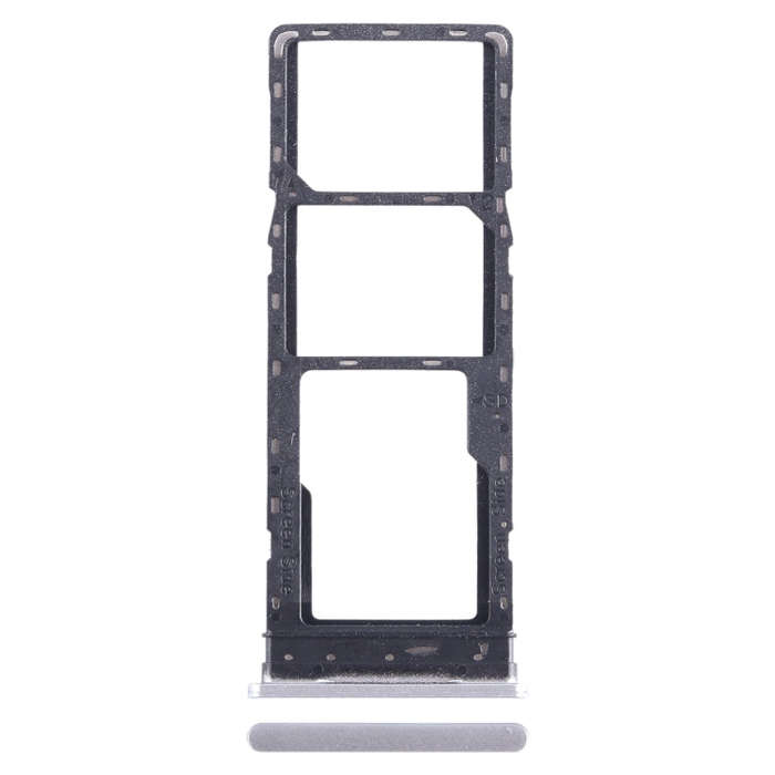 For Infinix Hot 20 X6826 SIM Card Tray + SIM Card Tray + Micro SD Card Tray (White)