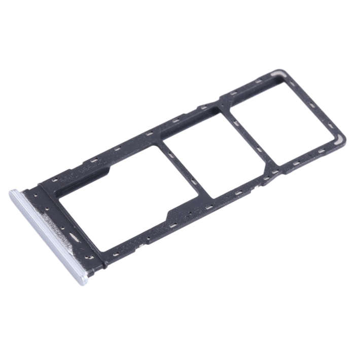 For Infinix Hot 20 X6826 SIM Card Tray + SIM Card Tray + Micro SD Card Tray (White)