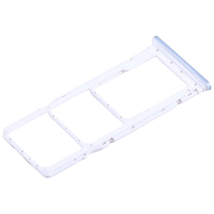 For Infinix Smart 7 India X6517 SIM Card Tray + SIM Card Tray + Micro SD Card Tray (Blue)