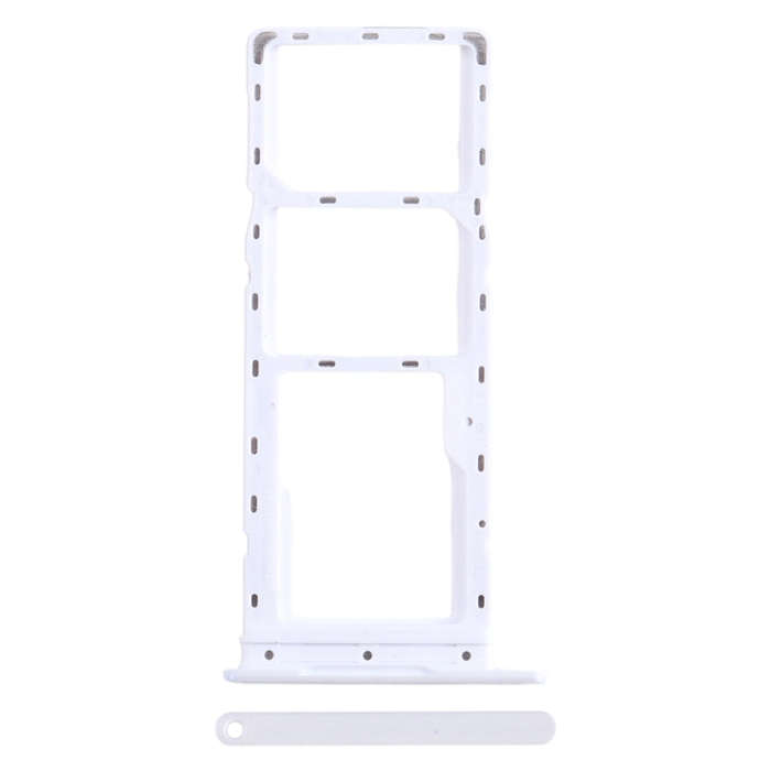 For Infinix Smart 7 HD X6516 SIM Card Tray + SIM Card Tray + Micro SD Card Tray (White)
