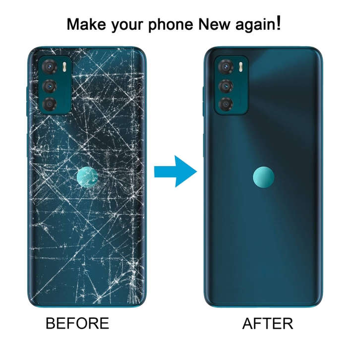For Motorola Moto G42 Original Battery Back Cover(Blue)