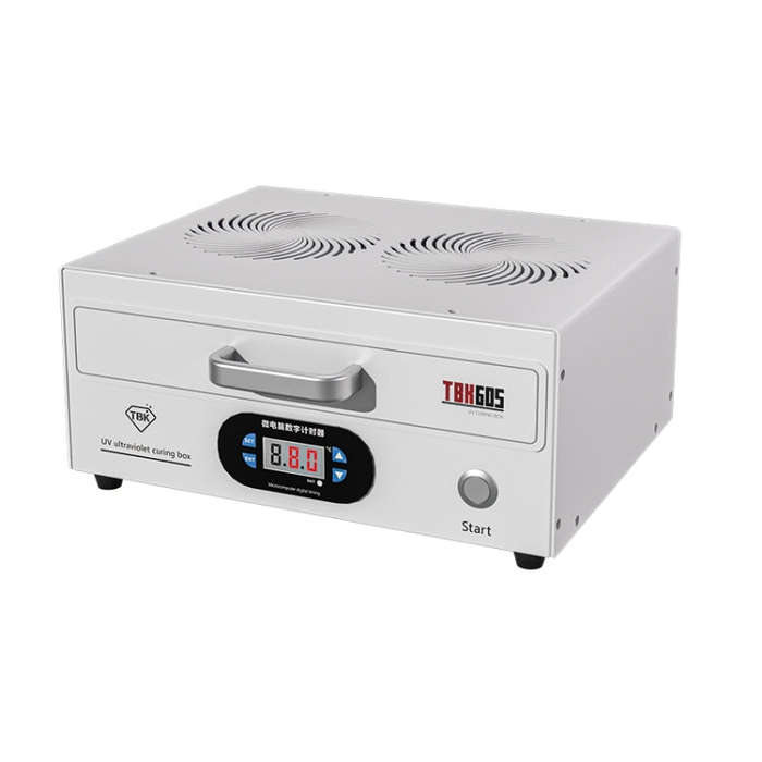 TBK 605 100W Mini UV Curing Lamp Box 48 LEDs Curved Surface Screen UV Curing Box, AU Plug