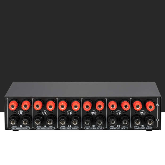 4 Input 2 Output Power Amplifier And Speaker Switcher Speaker Switch Splitter Comparator 300W Per...