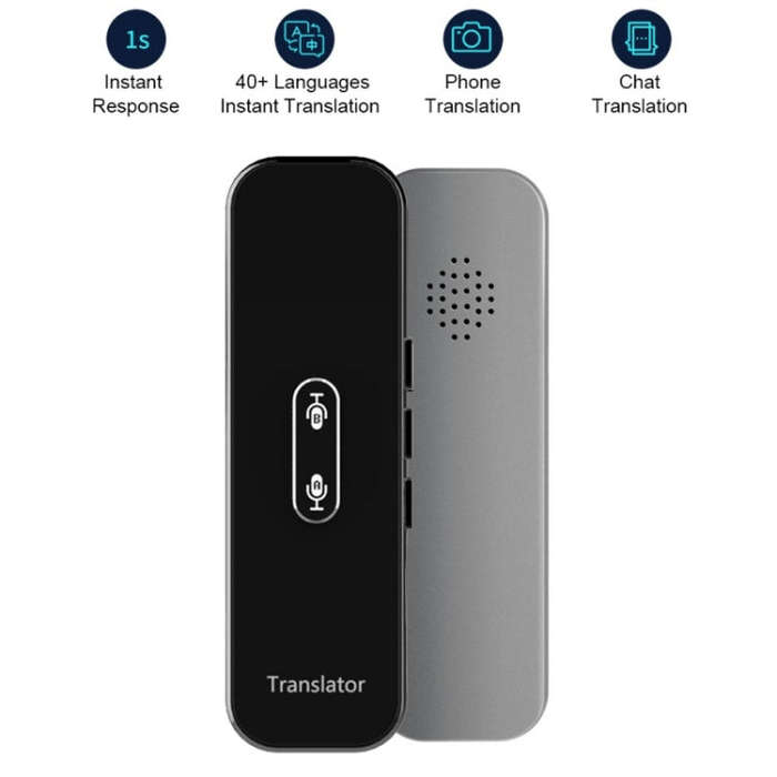 G6X Smart Real Time Voice Translator 40 Languages for Android IOS and Smartphone(Gray)
