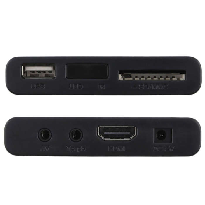 X9 Mini HD HDD Multimedia Player 4K Video Loop USB External Media Player AD Player(EU Plug)