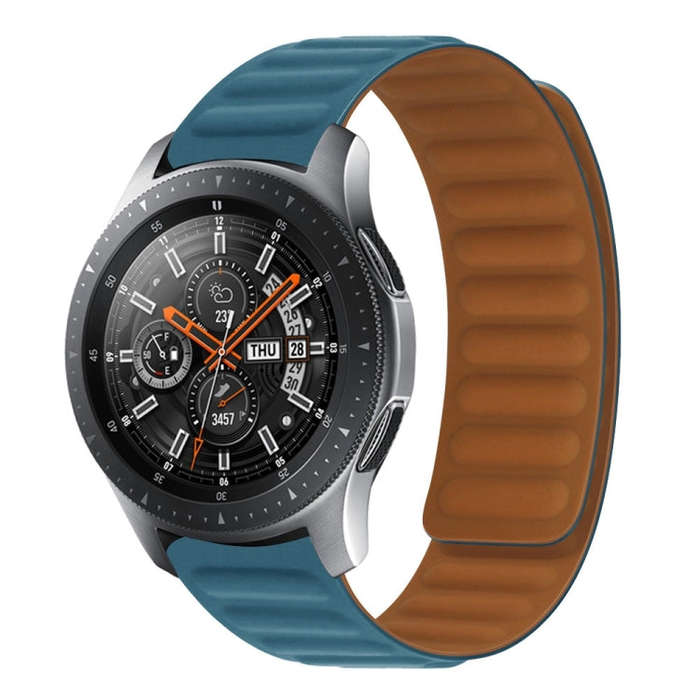 Silicone Magnetic Watch Band For Amazfit Bip S(Cape Blue)