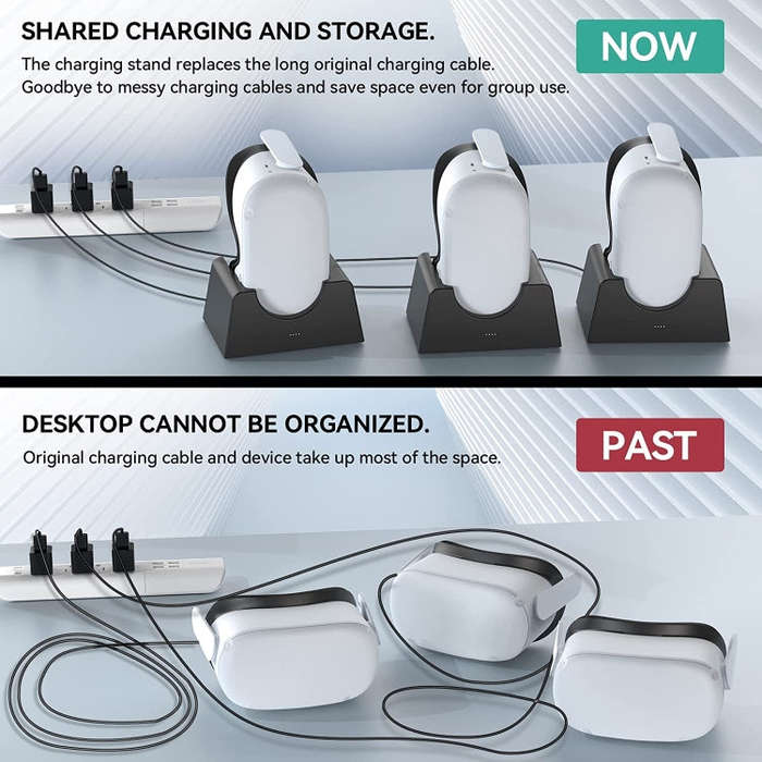 For Quest 2 VR Charging Stand VR Accessories Host Storage Bracket Charging Stand