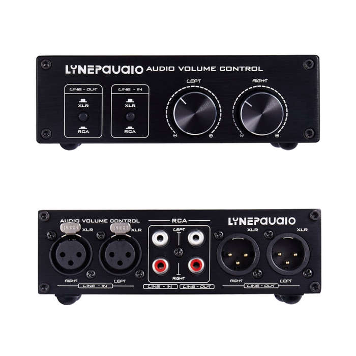2 In and 2 Out Switcher Volume Controller, RCA signal switches to XLR balanced signal and no need...