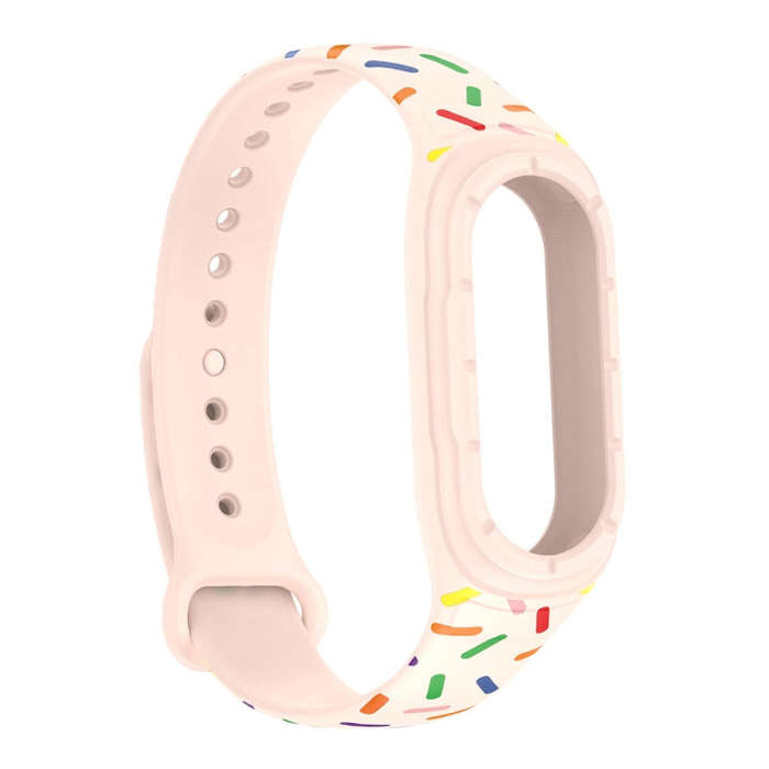 For Xiaomi Mi Band 8 ENKAY Hat-Prince Full Coverage Screen Protector + Adjsutable Silicone Sport ...