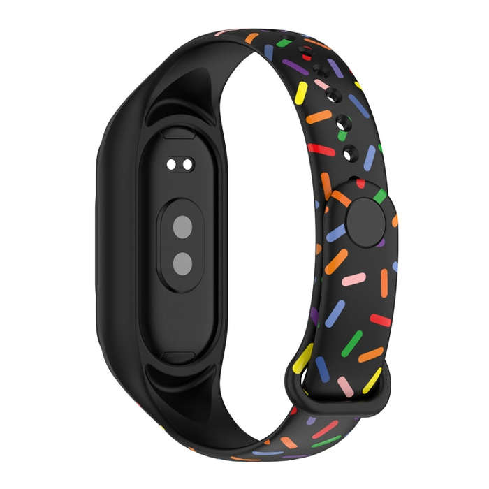 For Xiaomi Mi Band 8 ENKAY Hat-Prince Full Coverage Screen Protector + Adjsutable Silicone Sport ...