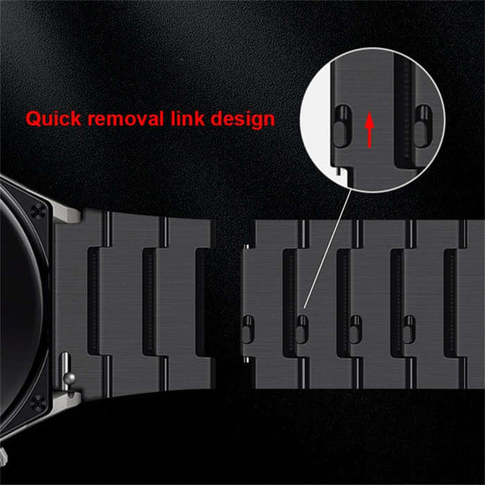 For Huawei Watch GT 42mm / 46mm Titanium Alloy Quick Release Watch Band(Silver)