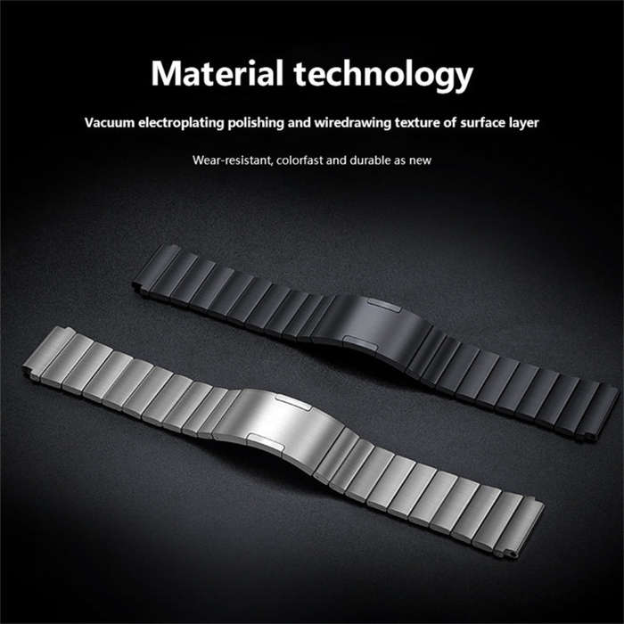 For Huawei Watch GT 3 46mm One Bead Titanium Alloy Watch Band(Silver)