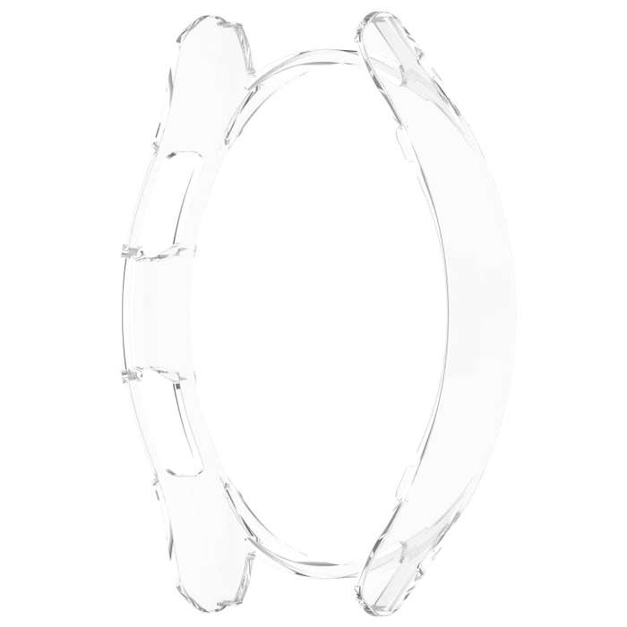 For Samsung Galaxy Watch 6 Classic 43mm Half Coverage Hollow PC Watch Protective Case(Transparent)