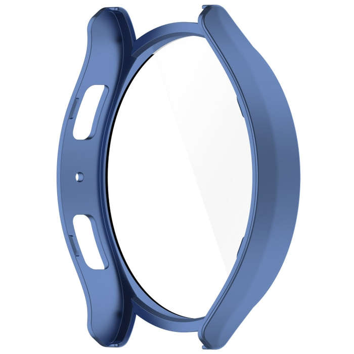 For Samsung Galaxy Watch6 44mm PC + Tempered Film Integrated Watch Protective Case(Midnight Blue)