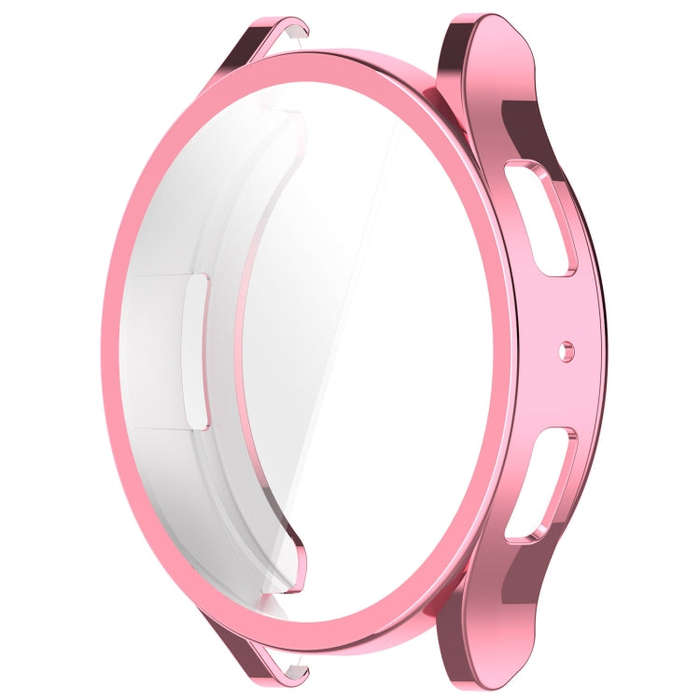 For Samsung Galaxy Watch6 40mm Full Coverage TPU Electroplated Watch Protective Case(Pink)