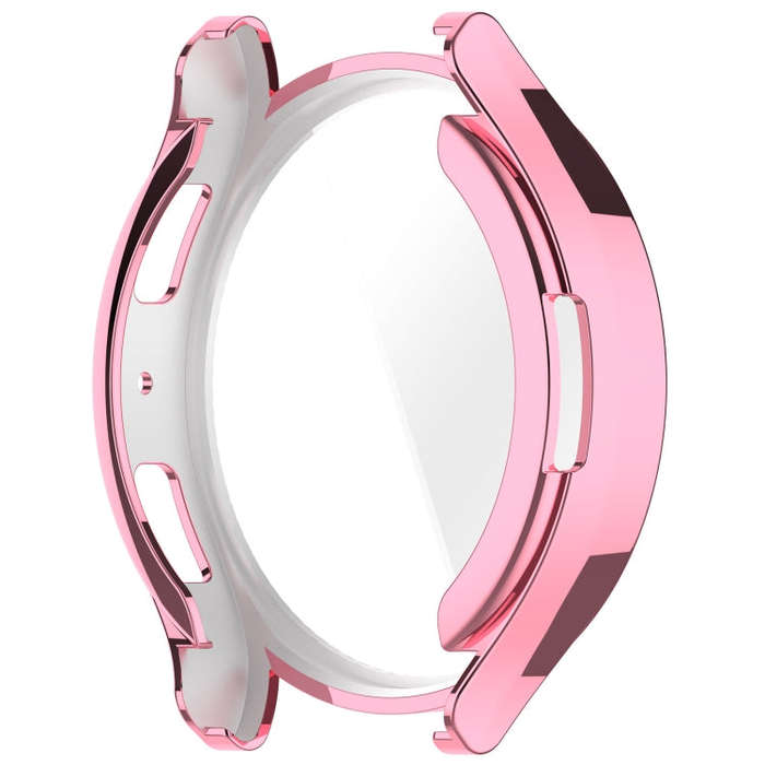 For Samsung Galaxy Watch6 40mm Full Coverage TPU Electroplated Watch Protective Case(Pink)