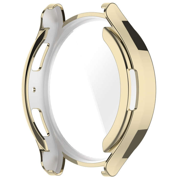For Samsung Galaxy Watch6 44mm Full Coverage TPU Electroplated Watch Protective Case(Gold)