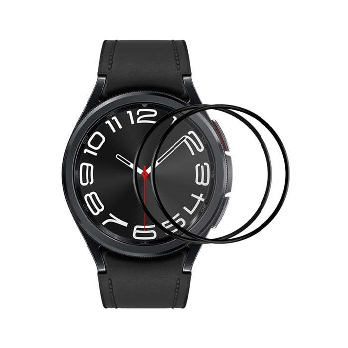For Samsung Galaxy Watch6 Classic 43mm 2pcs ENKAY 3D Full Coverage Soft PC Edge PMMA HD Screen Film
