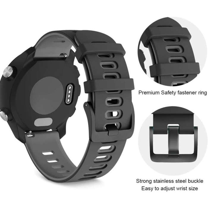 For Samsung Galaxy Watch 6 44mm 20mm Two-color Silicone Watch Band(Lime + Black)